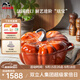 琺寶（staub）法國進(jìn)口琺瑯平底無(wú)涂層鑄鐵鍋湯鍋24cm南瓜鍋 肉桂黃 1024000