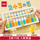 得力（deli）5珠11檔兒童算盤(pán)二年級下 珠心算加減法數學(xué)教具教材同步 珠算算盤(pán) 學(xué)生文具生日開(kāi)學(xué)禮物