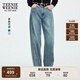 Teenie Weenie小熊女裝牛仔褲2025年秋季新款時尚松弛感復古香蕉褲 中藍色 S