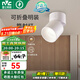 雷士（NVC） LED高顯色明裝射燈高顯色雙重防眩斗膽燈格柵燈吸頂聚光筒燈 9W 明裝 暖白光-可折疊旋轉(zhuǎn)