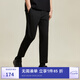 杰克·瓊斯（JACK&JONES）男裝九分褲男士休閑褲垂感商務(wù)男褲秋季直筒褲子男薄款高級感 S03黑色 33 180