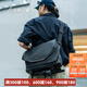 光影行星（GYXX）阿波羅air斜挎包男士機(jī)能便攜手提單肩背包大容量郵差包電腦包 曜夜黑 加大號【裝15-16寸電腦】