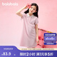巴拉巴拉女童裙子兒童連衣裙2025夏裝中大童洋氣撞色Polo裙208225111011