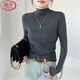 浪莎半高領(lǐng)打底衫女2025冬季新款保暖磨毛長(cháng)袖t恤修身顯瘦百搭上衣
