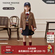 Teenie Weenie Kids小熊童裝25年新款春秋男女童學(xué)院西裝夾克外套 米色 150 cm