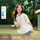 茵曼（INMAN）【涼感索羅娜】茵曼網(wǎng)紗拼接娃娃衫女2025年夏季新款花朵短袖T恤  米白色 M