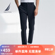 諾帝卡（NAUTICA）【單件直降】男裝25春夏新款錦綸舒彈修身版休閑長褲男PO5181 藏青4NV 32