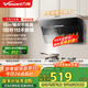 萬(wàn)和（Vanward）【小雙翼XJ330·1腔對1灶】側吸抽排油煙機家用18風(fēng)量大吸力小尺寸出租房一級能效家電國家補貼20%