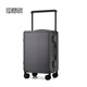 凱利奴高顏值寬拉桿行李箱男20寸大容量登機箱旅行箱密碼箱大學(xué)生拉桿箱 朝霧灰 26英寸 彈跳寬拉桿【送透明箱套】