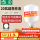 雷士（NVC）LED燈泡球泡節(jié)能燈柱泡E27家用商用照明燈光源20瓦白光6500K