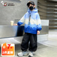 奧特曼童裝男童外套春秋2025新款兒童衣服帥氣中大童秋裝連帽休閑風(fēng)衣潮 藍色 110 建議100-110cm4-5歲