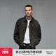 CHINISM CH赤塵抗皺免燙簡(jiǎn)約白色襯衫男士潮流質(zhì)感休閑長(cháng)袖襯衣情侶外套 黑色 L