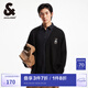 杰克·瓊斯（JACK&JONES）男裝秋季寬松針織開衫男鐵塔刺繡潮流時尚百搭開衫毛衣長袖針織衫 黑色E40常規(guī)黑色E40 S 170