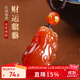 李居明紅瑪瑙貔貅吊墜男士女款項鏈招財保平安掛件情侶水晶玉髓飾品禮物