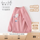 戴維貝拉（DAVE＆BELLA）兒童衛(wèi)衣女春秋大童女裝小女孩長袖打底衫中大童休閑上衣秋季女童 灰粉色 130cm（建議身高120-130cm）