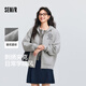 森馬（Semir）[商場(chǎng)同款]外套女連帽刺繡學(xué)院風(fēng)2025春寬松質(zhì)感夾克101125108002