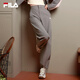 FILA 楊冪同款|斐樂(lè )官方女裝梭織長(cháng)褲2025秋季新款時(shí)尚傘兵褲降落傘褲 云跡灰-DY M 165/66A/M