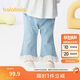 巴拉巴拉寶寶褲子女童牛仔褲2025夏季薄款甜美潮【商場(chǎng)同款】200225108001