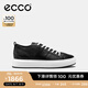 愛步（ECCO）休閑板鞋男 潮流厚底復(fù)古增高男鞋牛皮 街頭ACE856814 黑色85681451052 42 建議選購大一碼