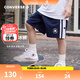 Converse匡威兒童裝男童短褲夏季新款中大童運動褲五分褲 藏青藍 130 /56 【建議身高116-122cm】