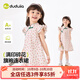 嘟嘟家女童旗袍連衣裙夏季寶寶裙子夏款兒童衣服女寶寶童裝純棉小童上衣 滿(mǎn)印色系 100