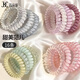 簡(jiǎn)應舒高品椰椰電話(huà)線(xiàn)發(fā)圈16條裝 頭繩發(fā)繩耐用高顏值皮筋女扎頭發(fā)飾