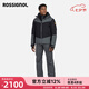ROSSIGNOL25新品金雞男士滑雪服PRIMALOFT保暖防寒疏水雪服男 黑色 M