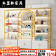 木昱林2025新款化妝品美容院護(hù)膚產(chǎn)品展示柜指甲油包包貨架貨柜陳列柜子 無燈2個底柜150*30*220