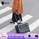 翻譯官拉桿箱上開(kāi)蓋行李箱女加厚防刮旅行箱男工具箱密碼登機(jī)紅酒箱 PC上開(kāi)口鋁框-黑色 18英寸1-5天(大容量登機(jī)箱)