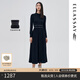 ELLASSAY歌力思冬季新款可拆卸兩件式針織連衣裙EWB334M01200 經(jīng)典黑 L