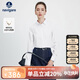 Navigare意大利小帆船女士長(cháng)袖襯衫全棉純色休閑襯衣2333003501 白 M 