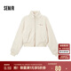 森馬（Semir）外套女短款顯高小個(gè)子溫柔氣質(zhì)2024冬季立領(lǐng)毛絨夾克109724108006