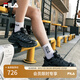 FILA楊冪同款斐樂女鞋老爹鞋運動鞋2025夏季新款鞋子蘑菇鞋休閑鞋女 黑/黑沙灰-BB 37.5