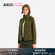 AIGLE艾高抓絨衣POLARTEC保暖耐磨休閑時尚全拉鏈上衣女士 卡其綠 BI282 36 (160/84A)