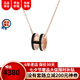 愛(ài)馬仕（HERMES）Hermes愛(ài)馬仕項(xiàng)鏈女 玫瑰金色鏈POP mini項(xiàng)鏈經(jīng)典H吊墜七夕節(jié)禮物 黑色