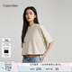 Calvin KleinJeans夏季女士休閑簡約ck印花字母舒適純棉圓領(lǐng)短袖T恤J222179
