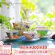 AYNSLEY英國安斯麗小屋花園溫莎系列英式下午茶套裝禮盒高顏值咖啡杯碟 【禮盒裝】1壺4杯碟1糖奶 小屋花園溫莎系列