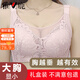 雅鹿內(nèi)衣女文胸?zé)o鋼圈大胸加大碼聚攏收副乳調(diào)整型四季薄款透氣送禮盒 清新粉（送禮盒） 85C /38