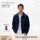 TOMMY HILFIGER【輕通勤】25新款春夏男商務(wù)休閑拉鏈翻領(lǐng)行政夾克外套04336 藏青色FAP S （推薦：120-135斤）