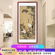 迅典（XUNDIAN）松鶴延年掛畫(huà)中式玄關(guān)裝飾畫(huà)豎幅走廊過(guò)道客廳壁畫(huà)書(shū)房墻畫(huà)水墨畫(huà) 松鶴延年 實(shí)木帶框63*123CM（帶有機玻璃）