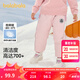 巴拉巴拉童裝兒童羽絨褲男童女童加厚褲子冬裝長(zhǎng)褲束腳褲 夢(mèng)幻粉60304-灰鴨絨 100 (充絨量40g）