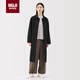 無印良品（MUJI）女式不易沾水防紫外線立領(lǐng)大衣 藏青色 L
