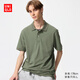 優(yōu)衣庫男裝女裝快干POLO衫休閑通勤短袖T恤477155 465194 477155/57深橄欖色 L