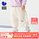 迷你巴拉巴拉男女童褲子2025秋新款寶寶長(cháng)褲萌趣嬰童香蕉褲 淺卡其50311 90