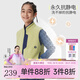 onmygame兒童考拉絨馬甲外套保暖男童女童背心哇哦穿馬夾加厚春秋季 爪菊黃 130