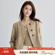 茵曼（INMAN）新中式盤(pán)扣短外套女2025春秋季新款高級感通勤復古小香風(fēng)上衣 橄欖綠 S