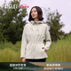 AIGLE艾高全拉鏈抓絨衣POLARTEC戶外保暖鎖溫連帽女 暗貂杏色 BE653 40 (170/92A)
