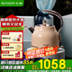 北鼎（Buydeem） 電水壺電熱水壺機(jī)械式電熱水壺家用燒水壺開水壺不銹鋼進(jìn)口控溫器燒水器輕奢復(fù)古禮品包裝 1.2L 【香檳黃】K208|輕奢璀璨 | 高顏值