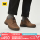 CAT卡特休閑皮鞋工裝鞋男鞋25秋新品防滑耐磨通勤鞋P726061O3AMC36 棕色 41
