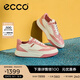 愛步（ECCO）平底鞋女 倪妮同款牛皮板鞋系帶休閑運動鞋 街頭272803 白色/玫紅色/裸粉色27280361197 36